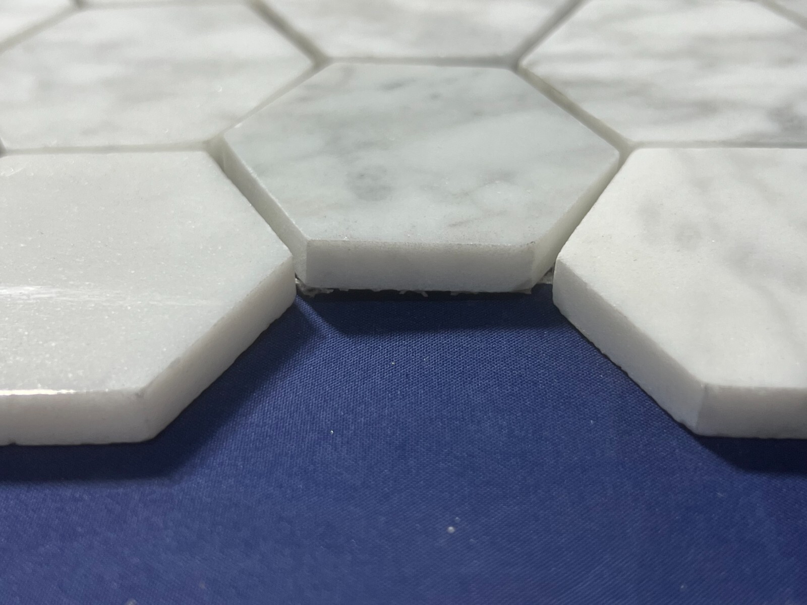 CA05 White/Gray Marble Hexagon Mosaic Tile Kitchen Bathroom Backsplash