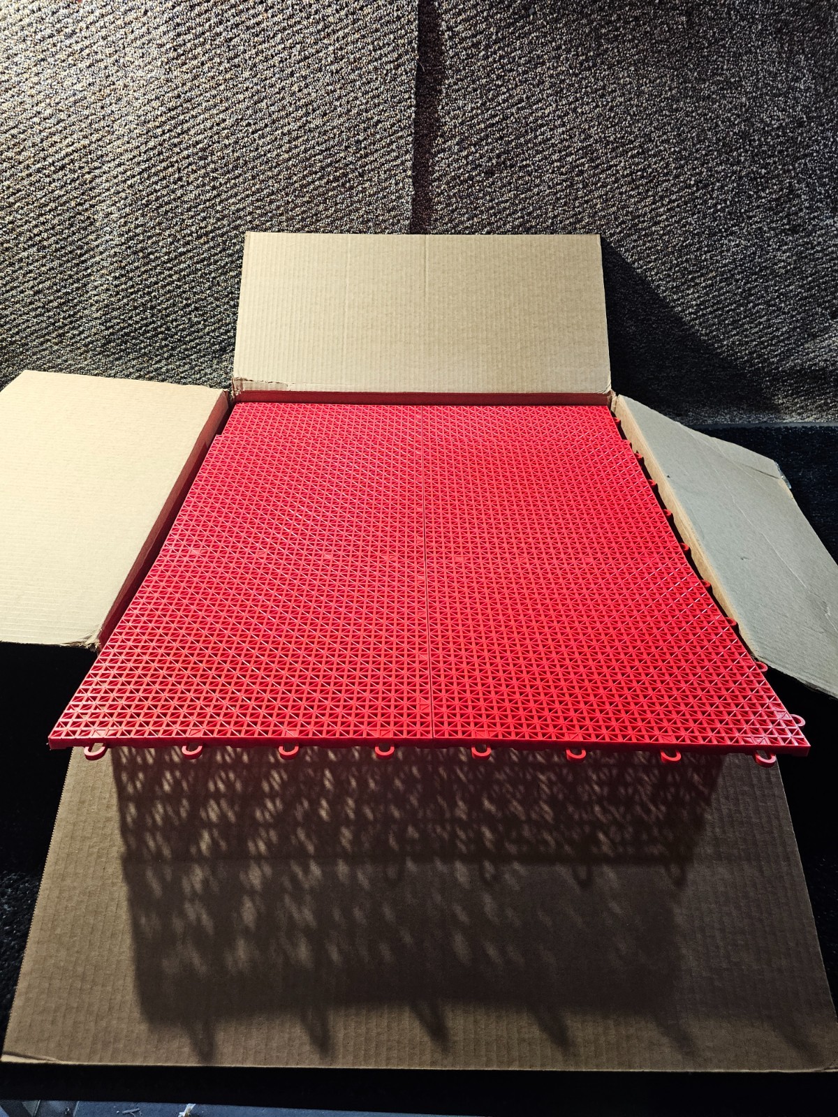 (QTY 48) GarageFlow 12″ x 12″ Garage Floor Tiles, Interlocking Garage Flooring