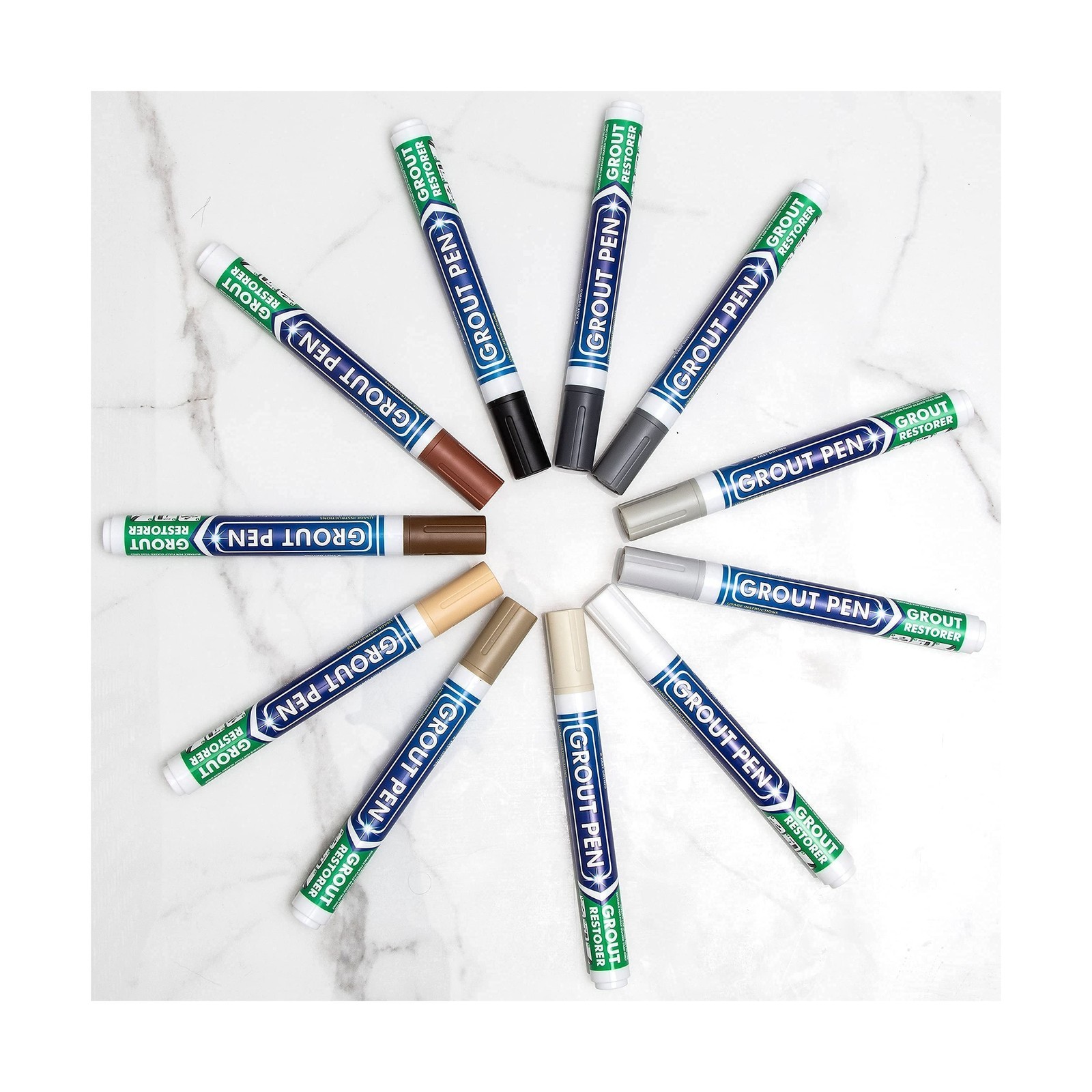 Grout Pen White Tile Grout Paint Marker Replacement Tips: 5 Pack of Narrow 5m…