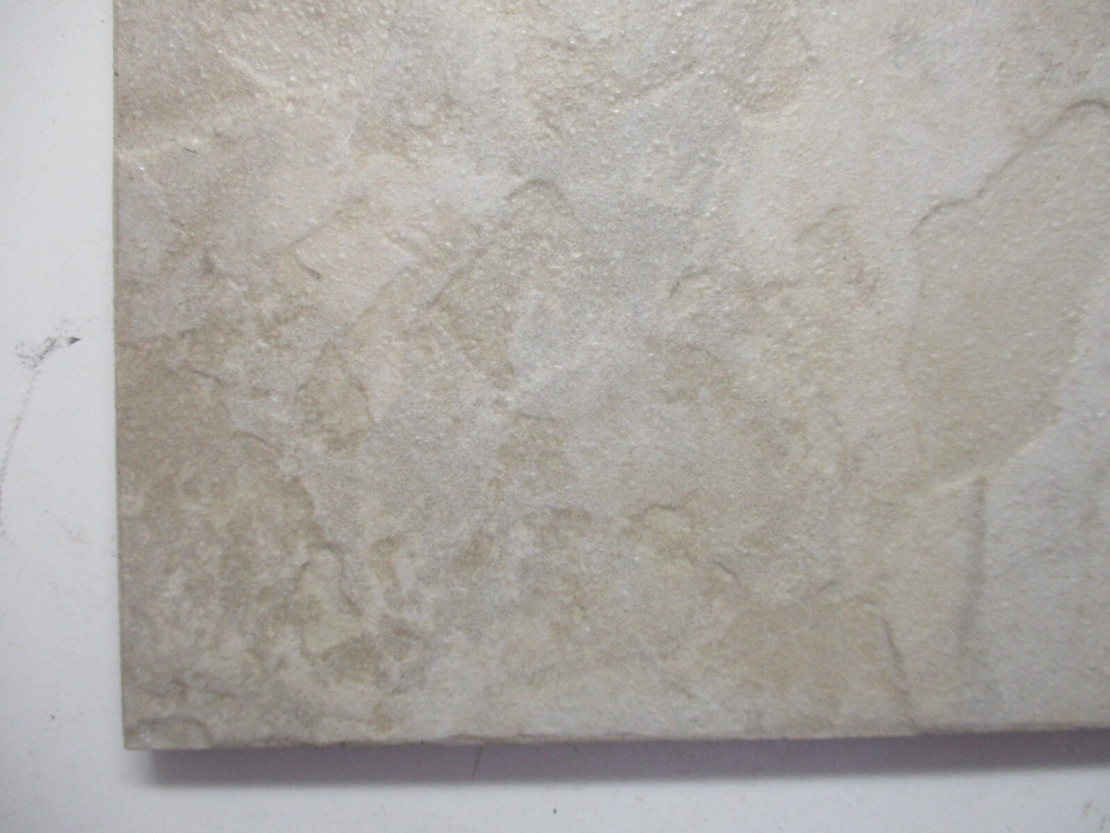1 Floor Tile Italy 5-13/16″ Square Beige Matte Imitation Slate FlagStone Vintage