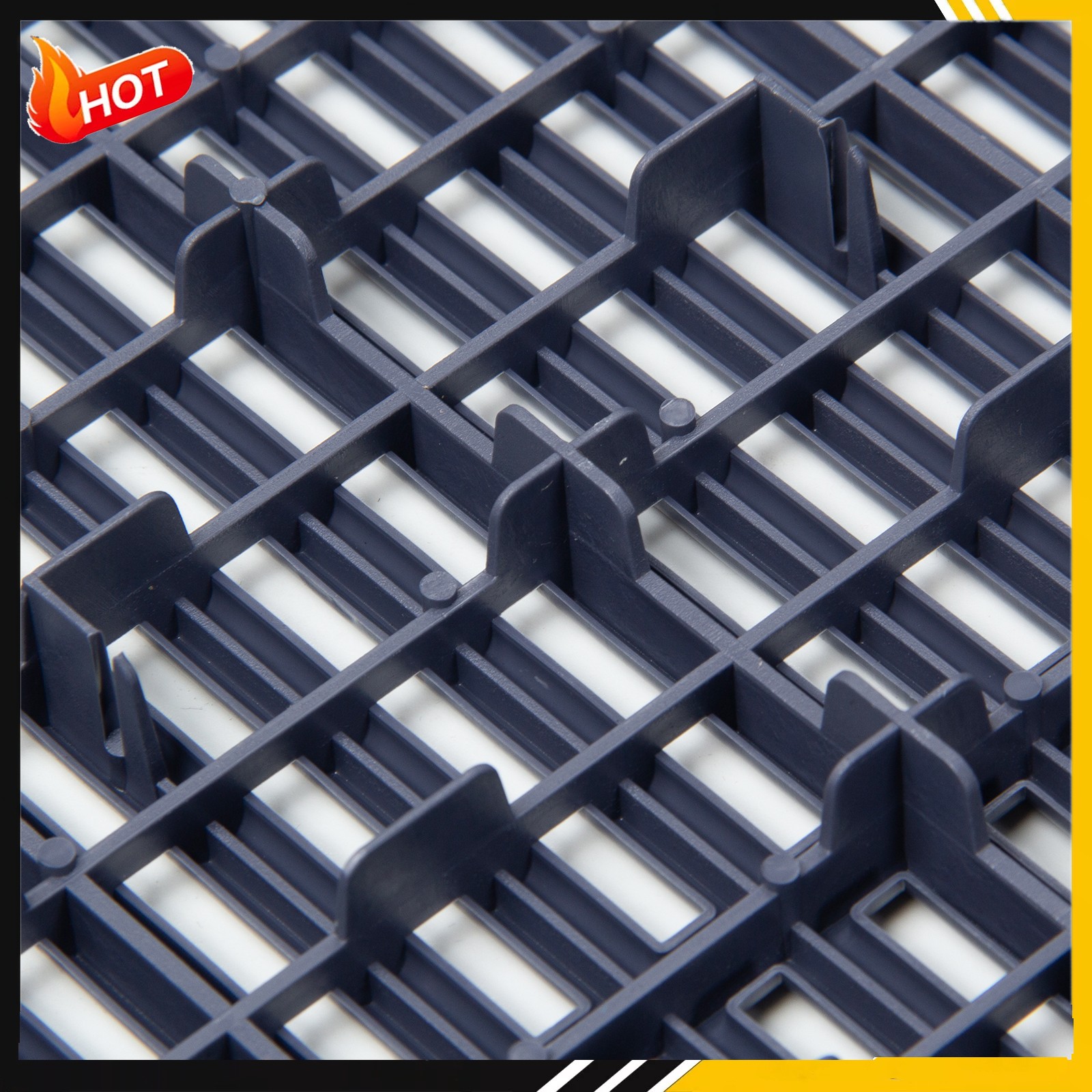 25Pcs Vented Water Drainage Interlocking Garage Floor Tiles 15.75” x 15.75”