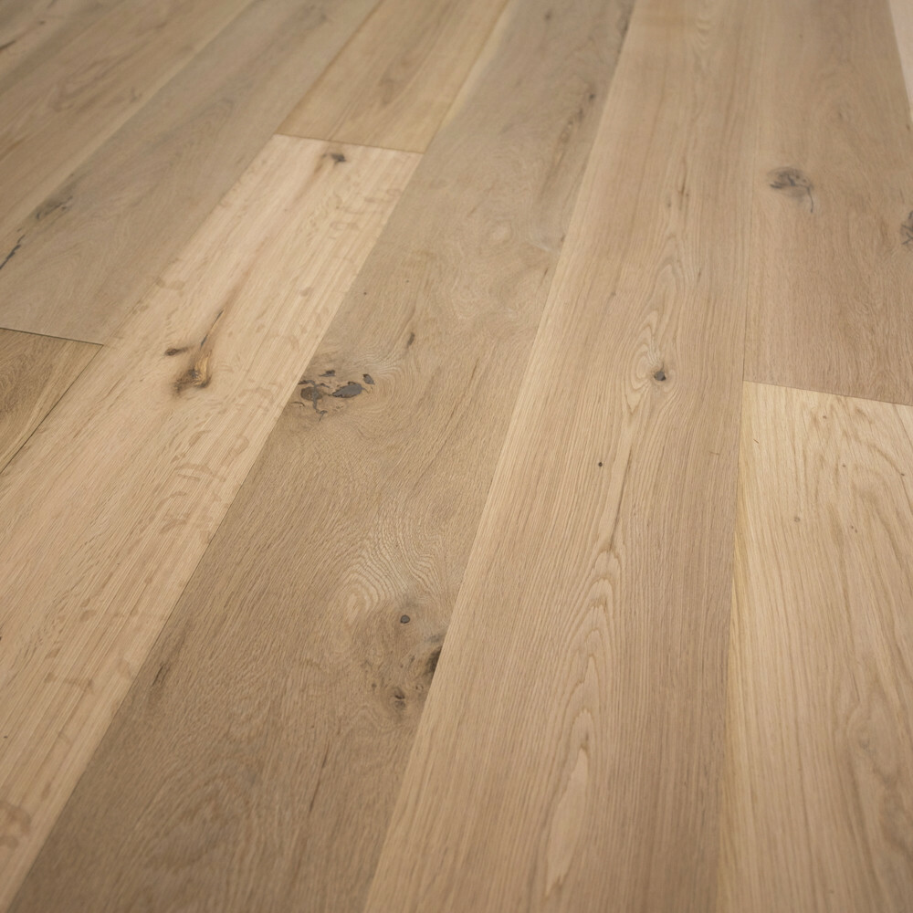 French Oak Wood Flooring 7 1/2″ x 1/2″ Unfinished Engineered Square Edge, Sample