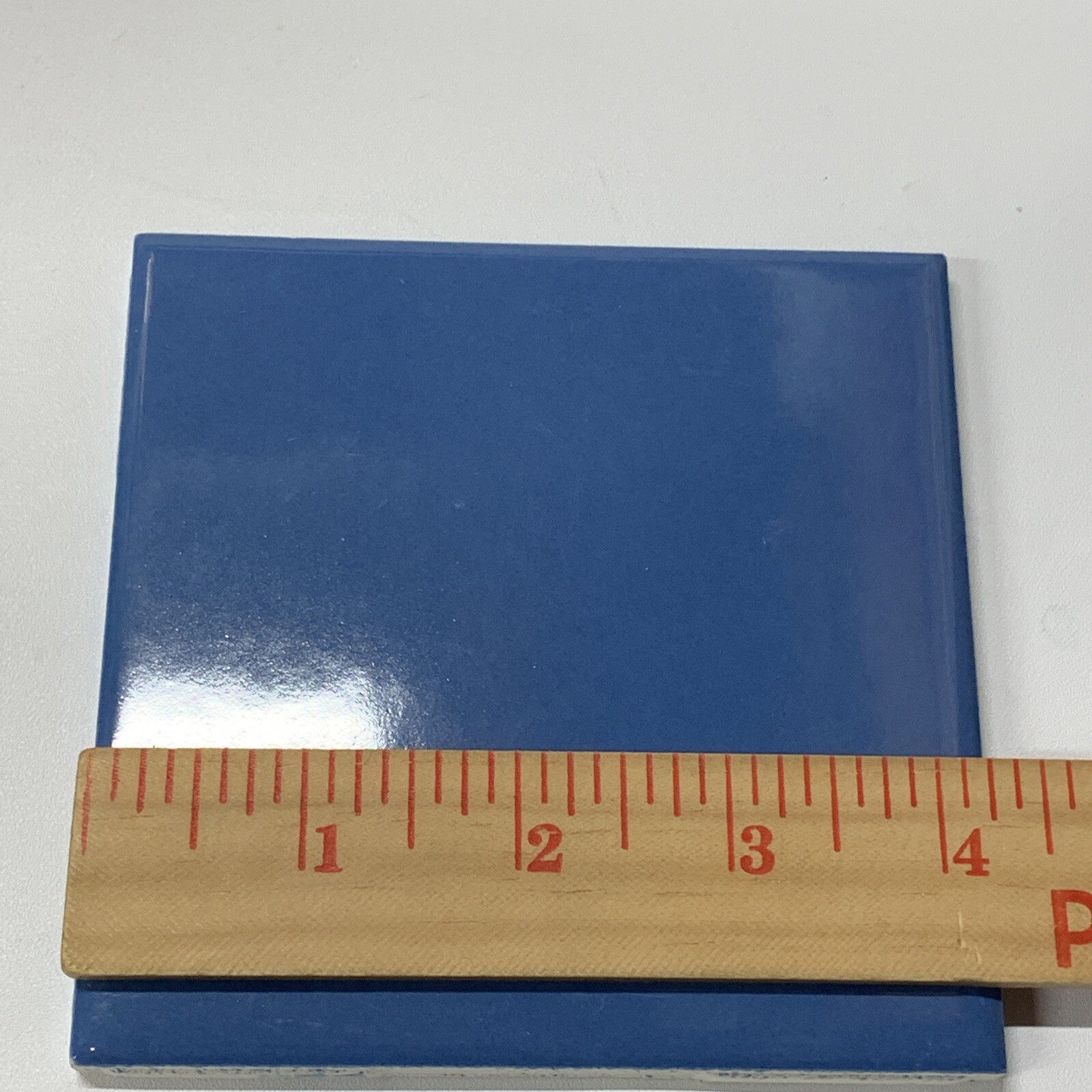 Harbor Deep Blue Ceramic Tile 4 1/4 Vintage Mid FT Century Modern 4×4 Vintage