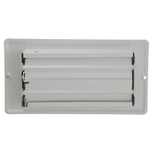 62069P 4-Inch x 8-Inch Floor Register, 4 in x 8 in x 1-5/16 in (5-Pack) White