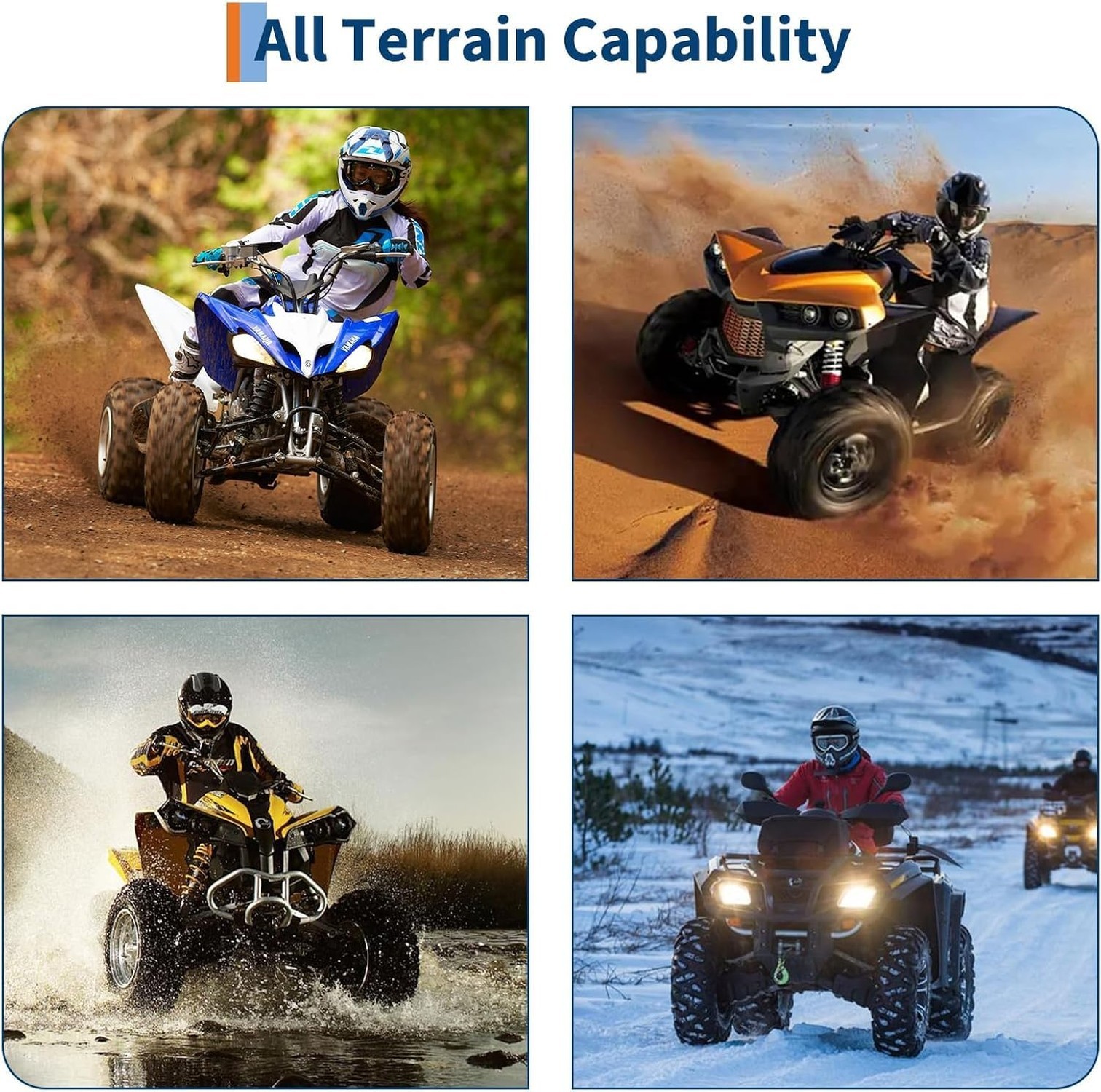 27×11-12 ATV UTV Tires, 27x11x12 All-Terrain Tubeless Tires, 6PR Heavy Duty f…