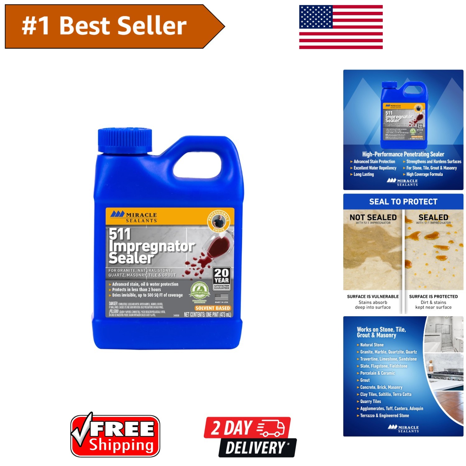 511 Impregnator Advanced Penetrating Sealer – Water & Stain Protection Pint