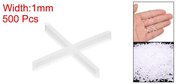 500pcs Tile Spacers 1mm Hard Plastic Cross Tiles Leveler Spacer for Ceramic