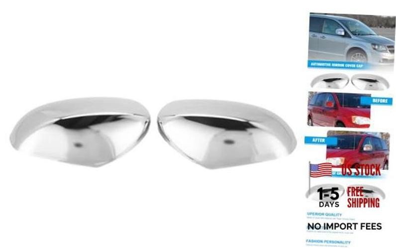 Left Right Chrome Mirror Covers for Grand Caravan Routan – Left Right