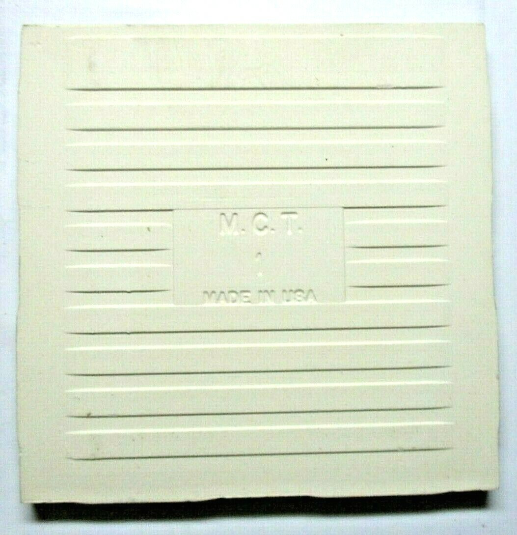 1 Bullnose Wall Tile Mannington MCT USA 4-3/8″ Sq Ceramic Pink Heather Gloss Vtg