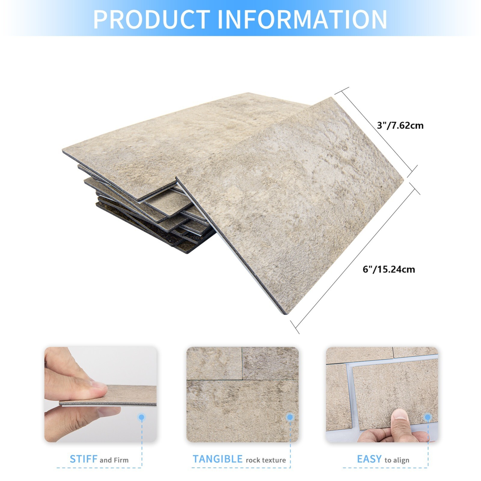 Art3d 102pcs Peel&Stick Wall Tiles, each 3″x6″