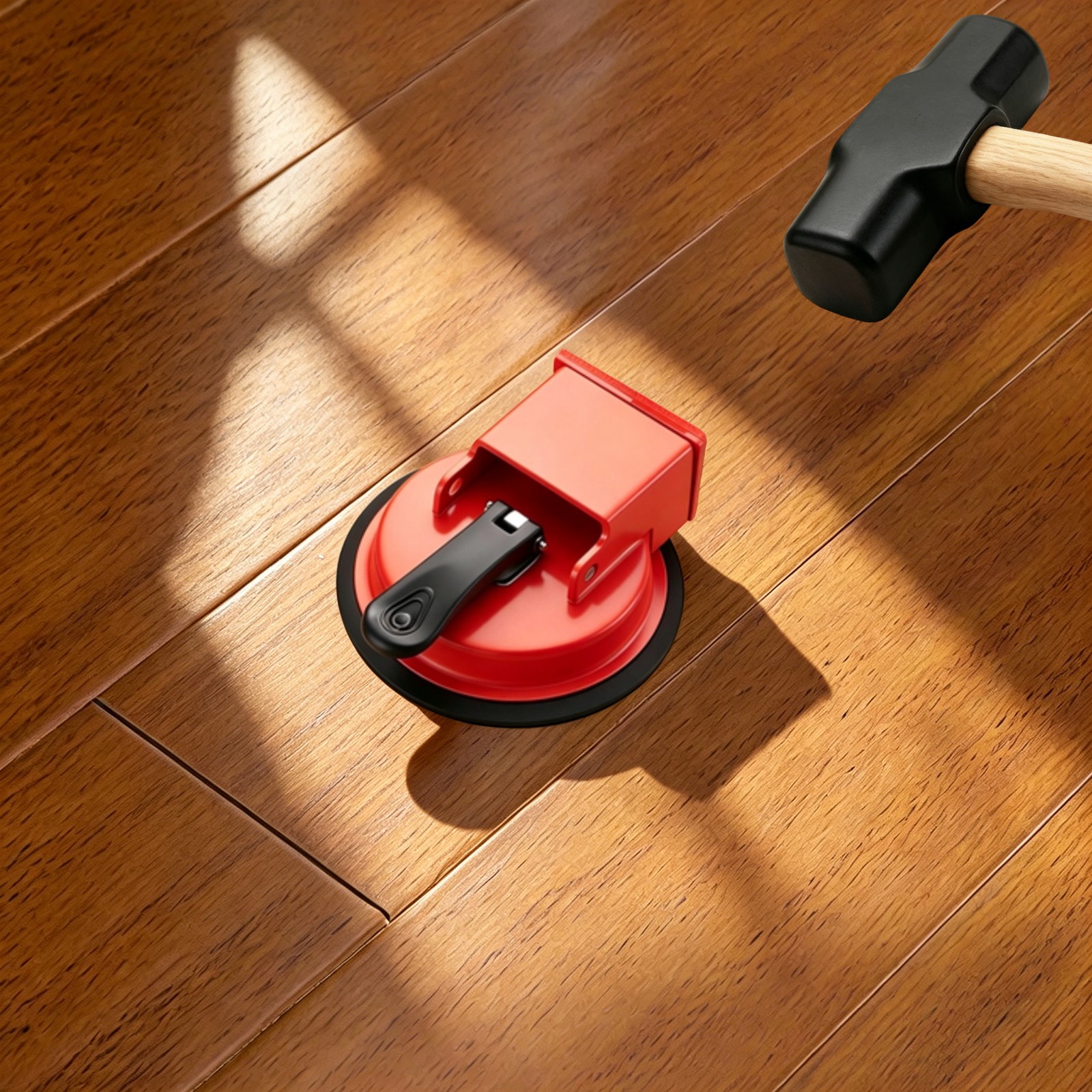 Floor Gap Fixer Tool With Suction Cup For Solid Wood Or Laminate Flooring
