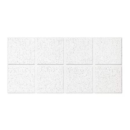 Armstrong 1760C Fine Fissured Ceiling Tile, 24 In W X 48 In L, Angled Tegular,