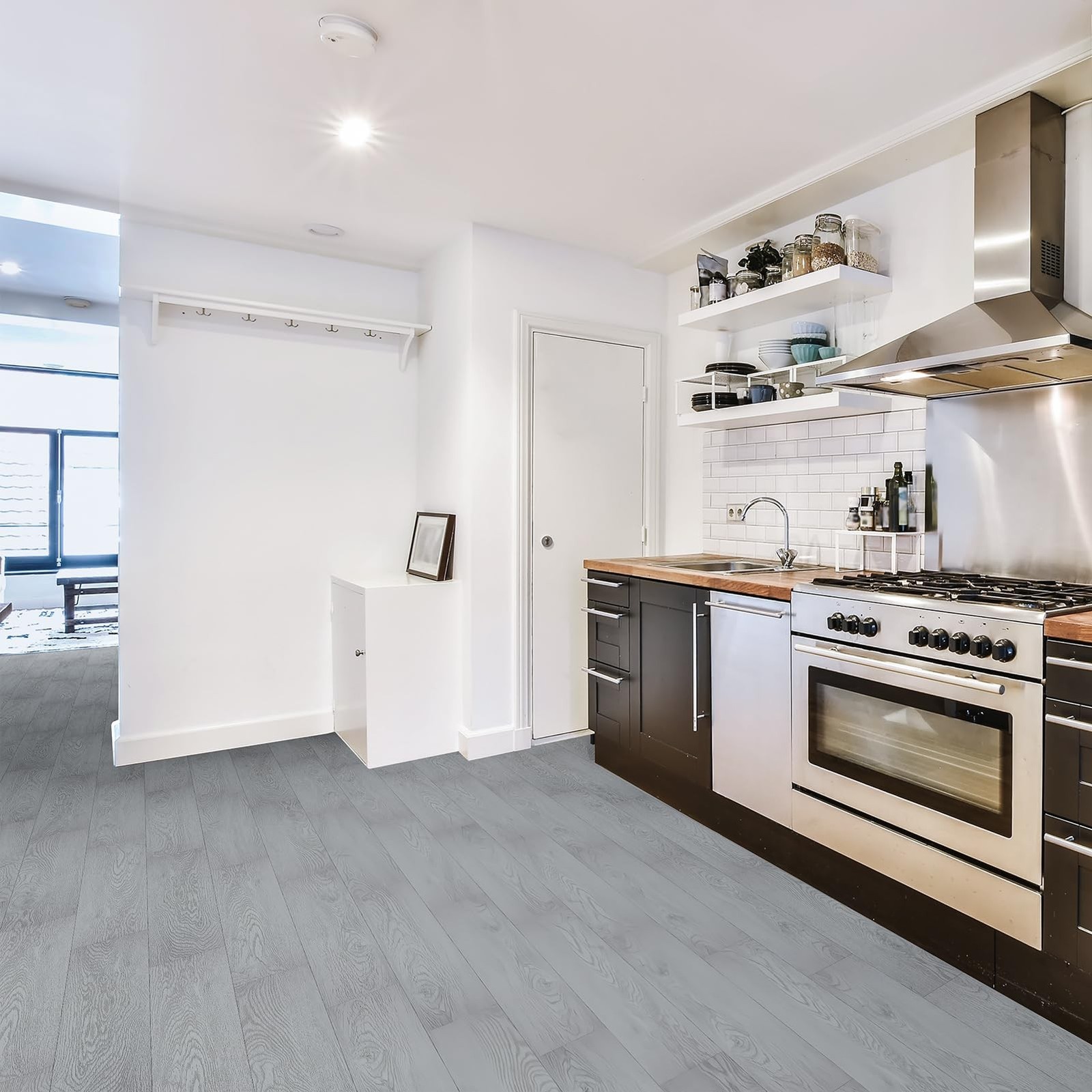 INMOZATA Peel and Stick Floor Tile, 36Packs 54 Sq. Ft Vinyl Flooring Plank 36…