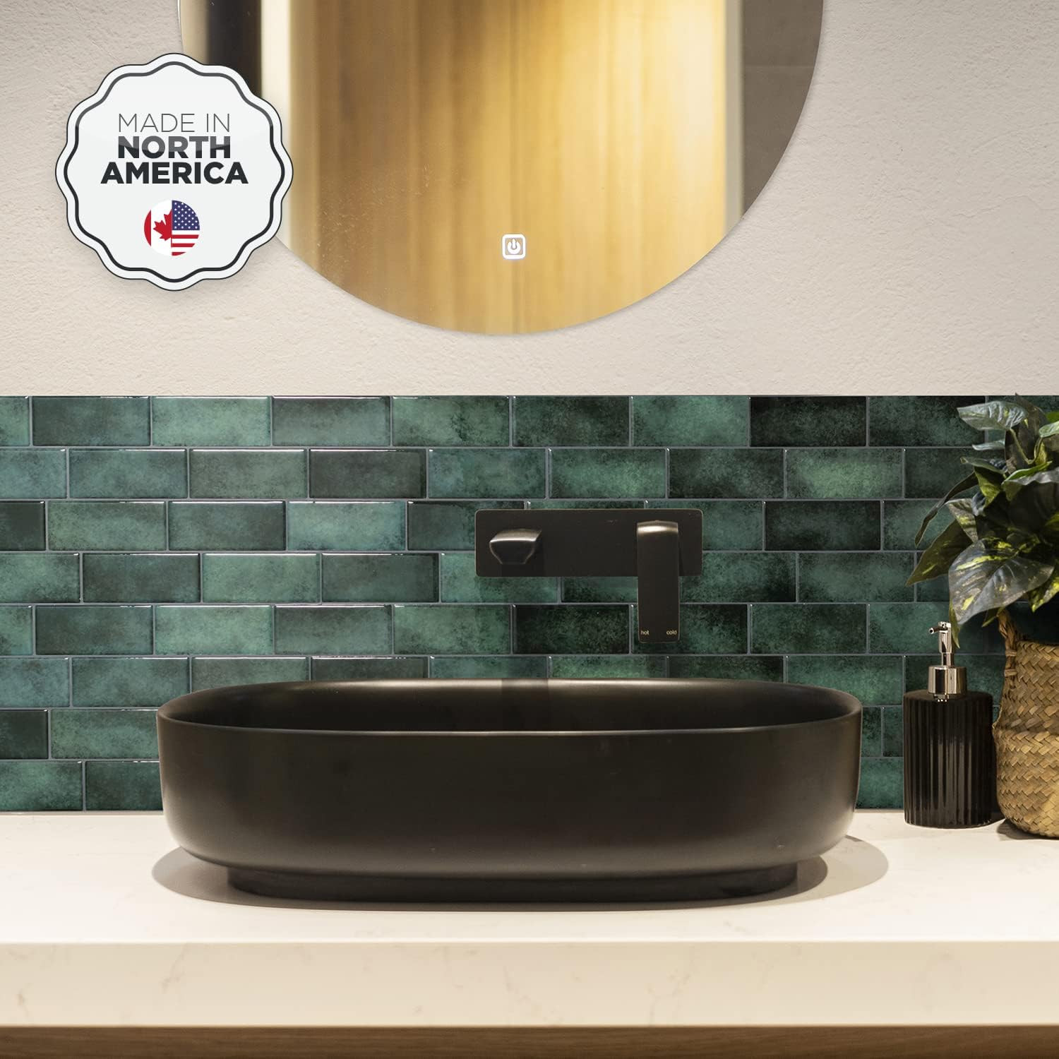 3D Peel and Stick Backsplash Tiles – 5 Sheets for Kitchen & Bathroom