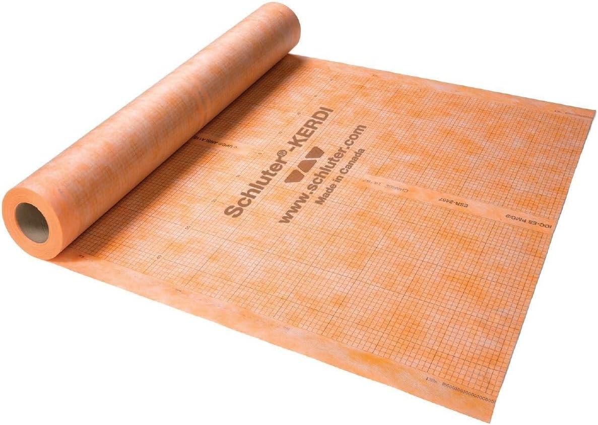 Schluter Kerdi Waterproofing Membrane 3’3″x16’5″ 54 sq ft KERDI200/5M for Tile