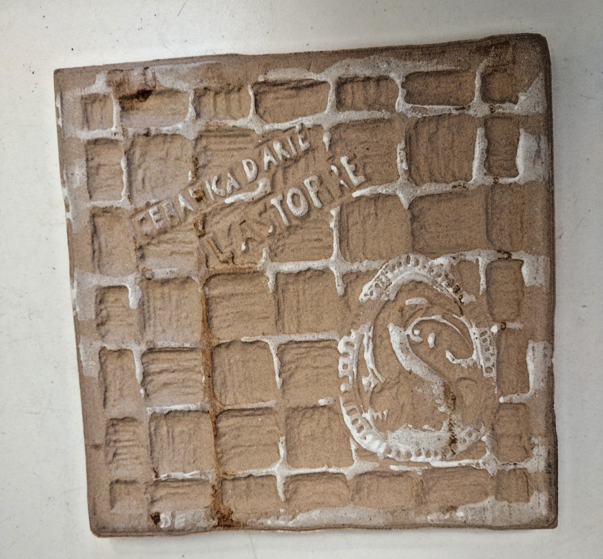 Italy Ceramica D’arte L’Astorre 5-7/8″ Made Imperfect Floor Tile Earth Color Vtg