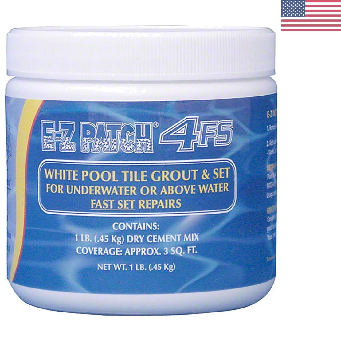 Compact Waterproof Fast-Setting White Grout for Pool and Tile Repairs – 16 Ounce