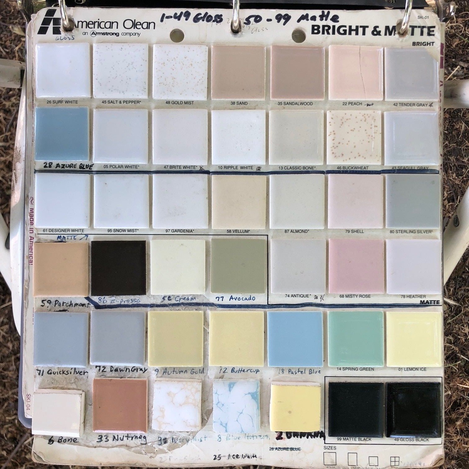 Discontinued American Olean 4 1/4″ field Tile Counter Edges & many other trim