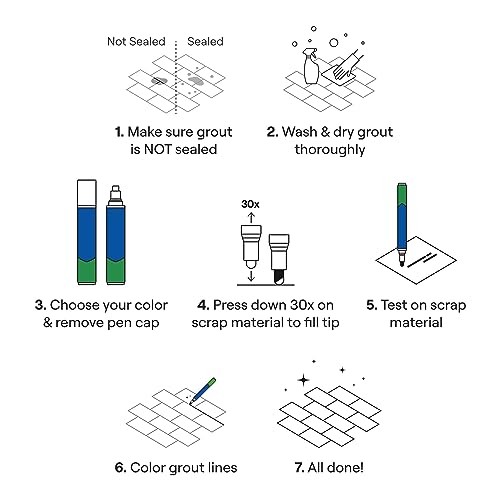 White Grout Paint Pen Waterproof 5mm