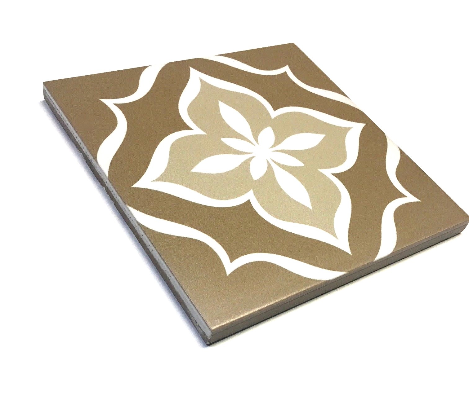 8X8 Flora Weathered Brown Porcelain Stoneware Tile Floor Kitchen (BOX OF 12)