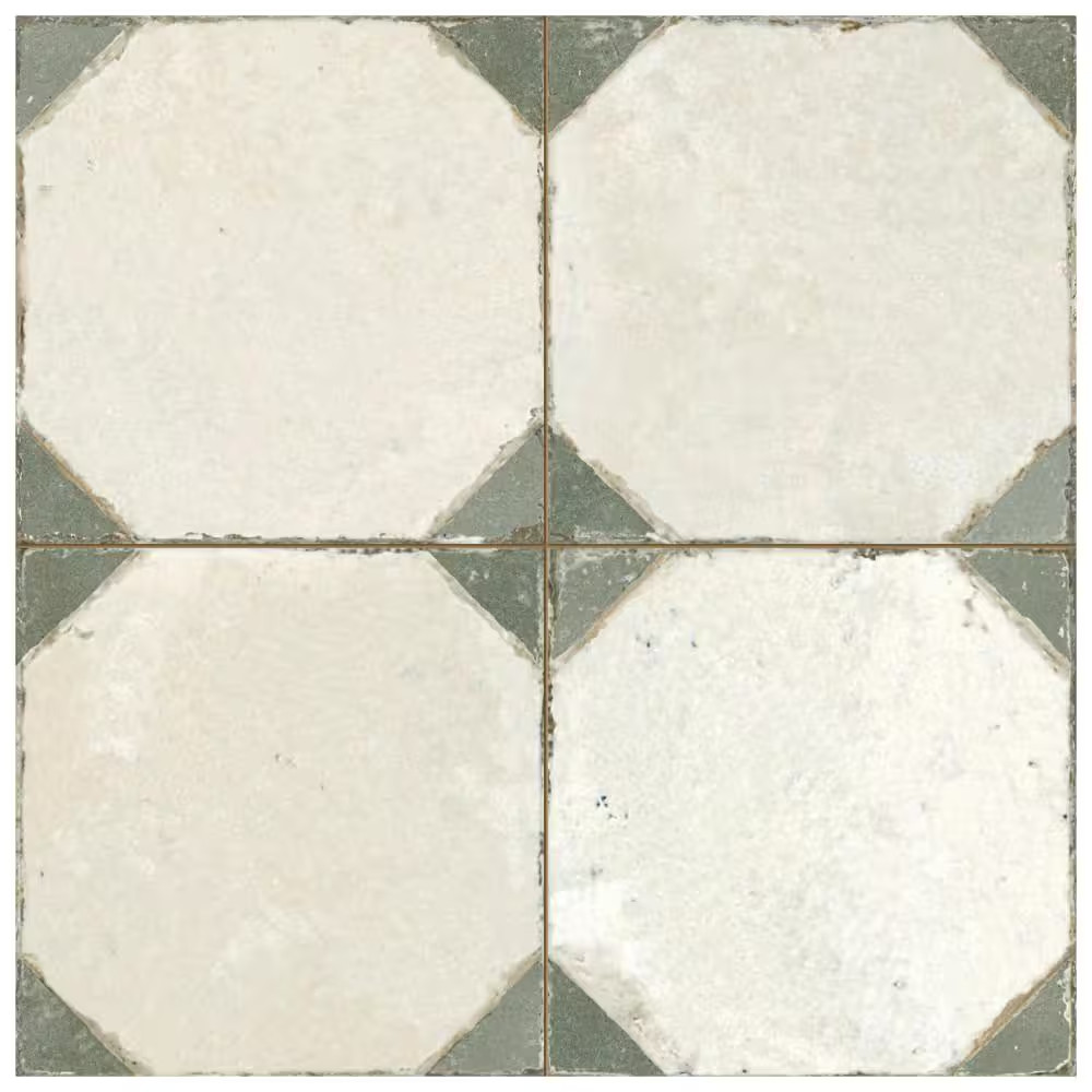 Kings Yard Sage 17-5/8 In. X 17-5/8 In. Ceramic Floor and Wall Tile (10.95 Sq. F