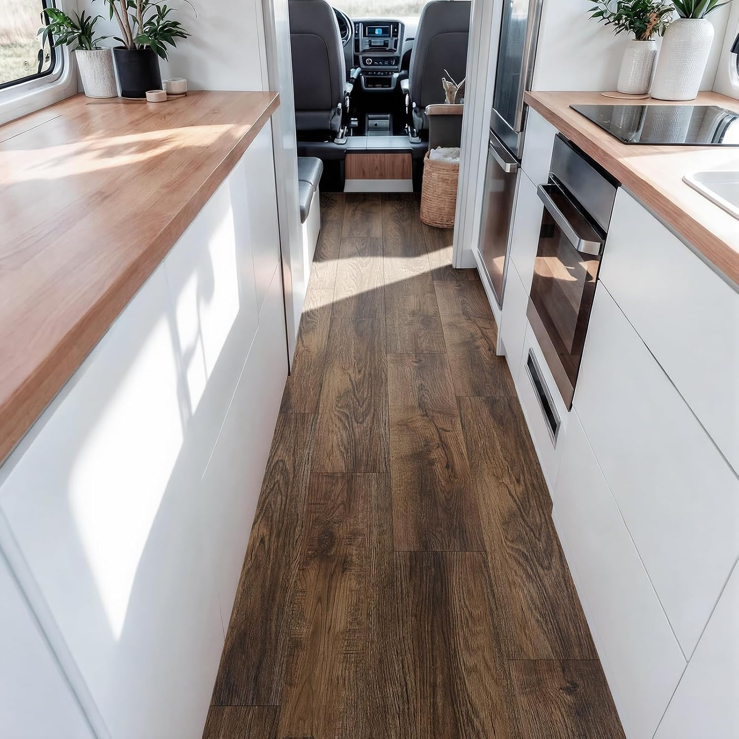 36 Pack Peel and Stick Waterproof Vinyl Plank Flooring – Espresso Walnut