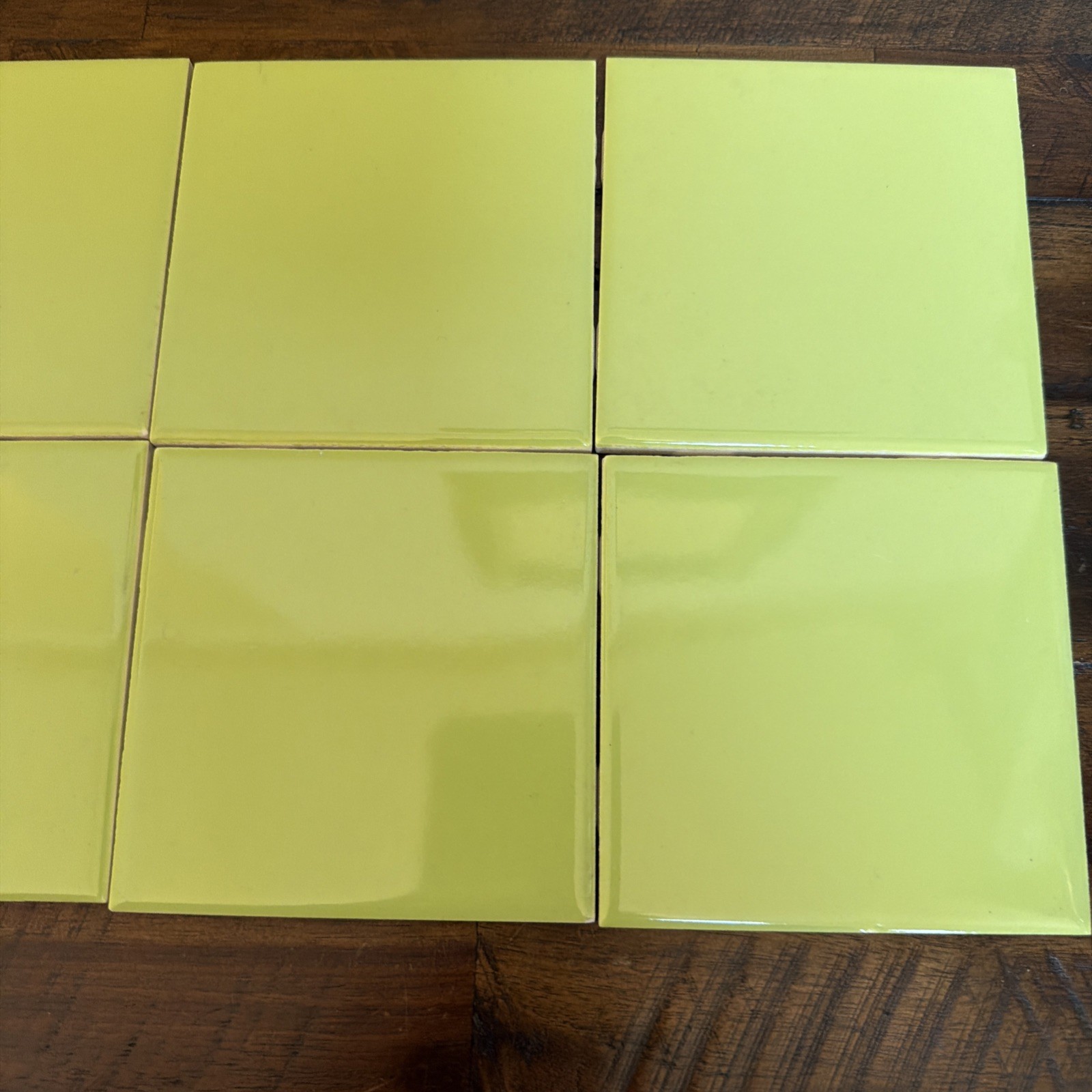 Lot Of 10 Vintage Green Tile Bathroom Replacement Craft Made In USA