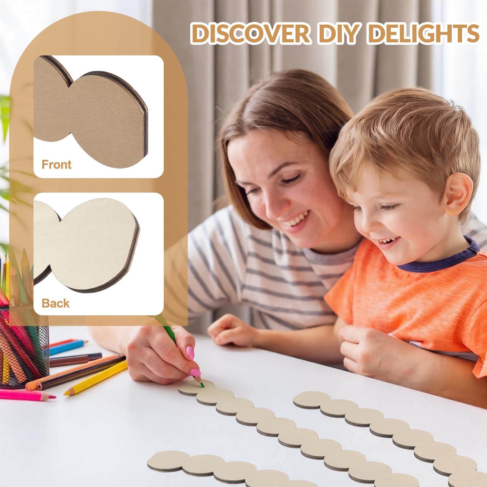 Unfinished Beaded Decorative Wood Trim Pre-Cut Wood Molding Cute DIY Moulding…