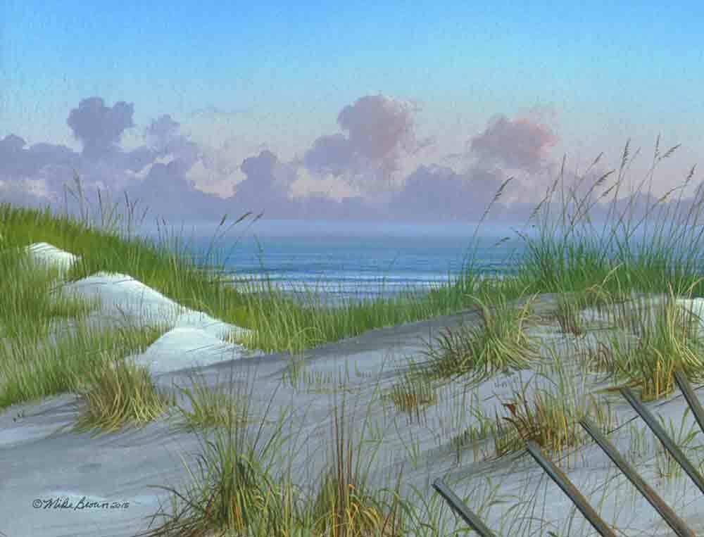 Beach Accent & Decor Tile Mike Brown Seascape Art MBA028AT