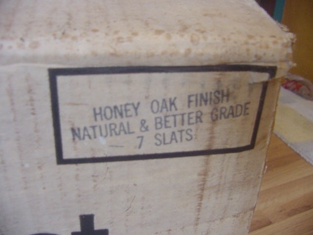 VINTAGE 60s-70s HONEY OAK PARQUET WOOD FLOORING FULL CASE 25 SQ.FT. 12” x 12″