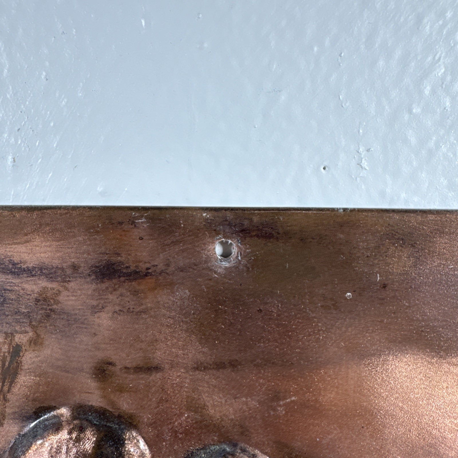 8.5 X 8.5 COPPER PATINA DECORATIVE WALL TILE SEA CONCH SEA LIFE