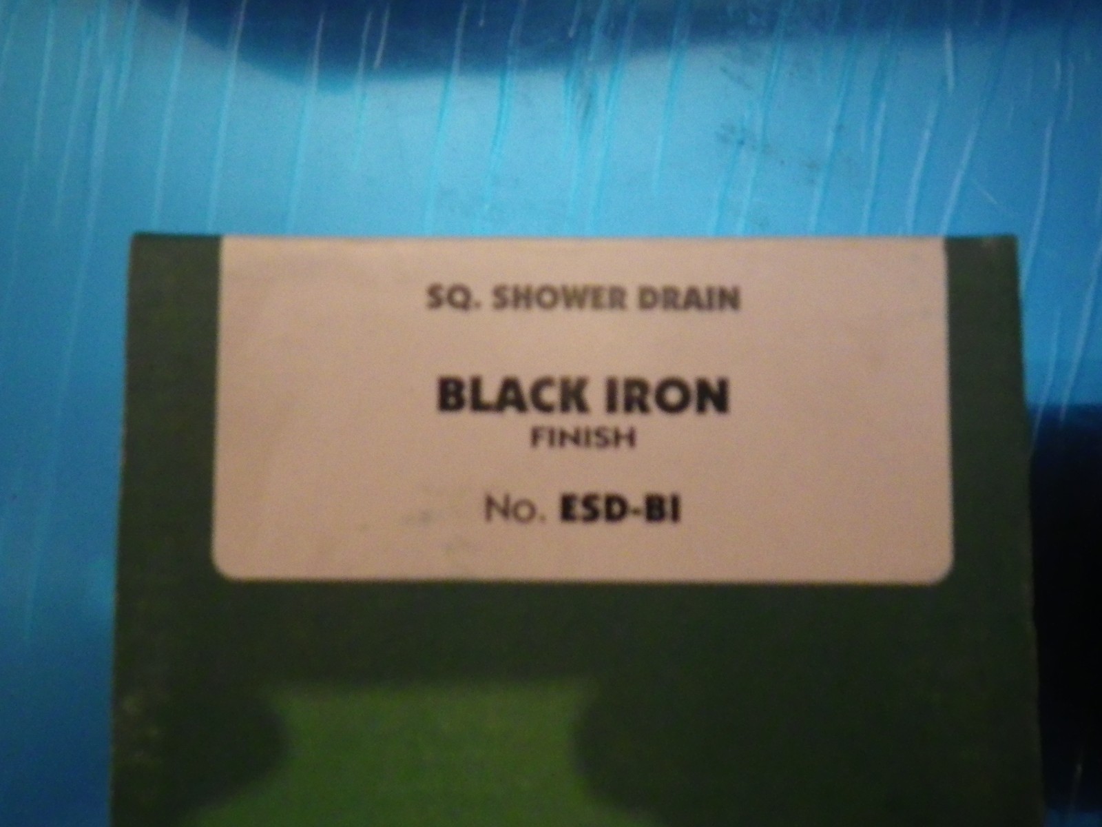 EBBE Square Tile Shower Drain ( ESD-BI ) Black Iron Finish