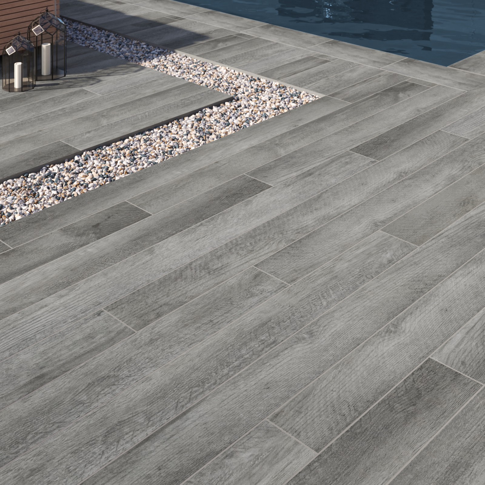 Ackland AKLNP8X47M-CA 8″ x 47″ Rectangle Exterior Paver Tile – – Hidden Hickory
