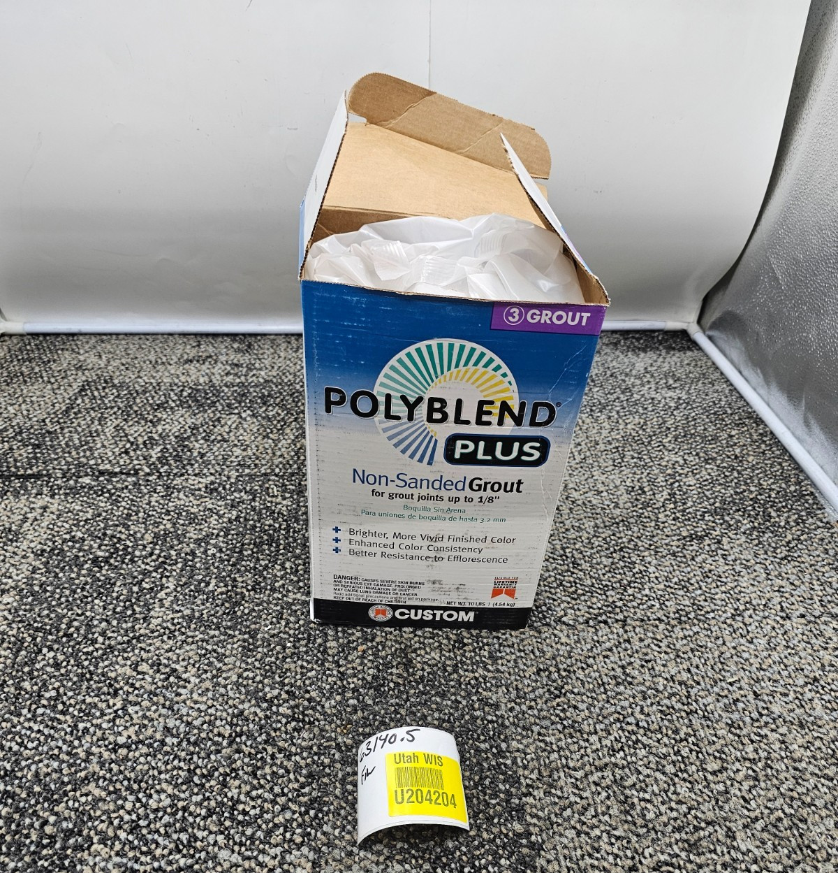 POLYBLEND PLUS PBPG64010 Non-Sanded Grout #640 Arctic White, 10LBS