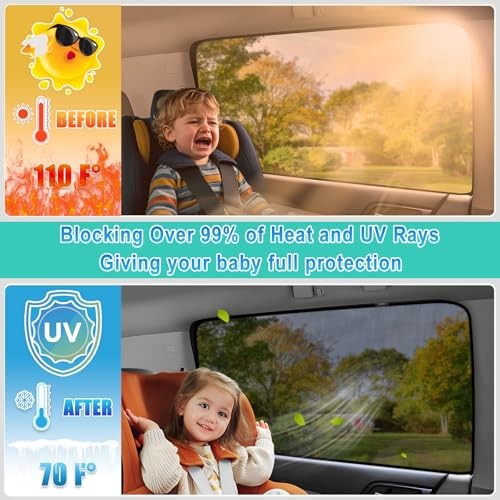 Rogue Window Shades for 2021-2023, 4PCS Side Window Sun Rogue(2021 -2023)