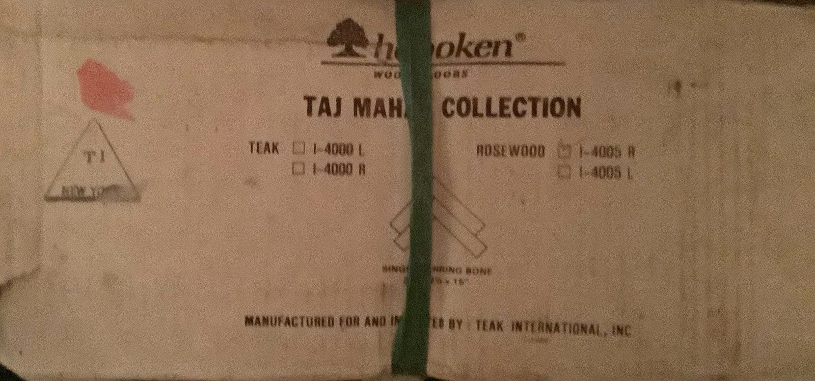 Solid Indian Rosewood Hardwood Flooring 3/8” Hoboken Taj Mahal New Old Stock
