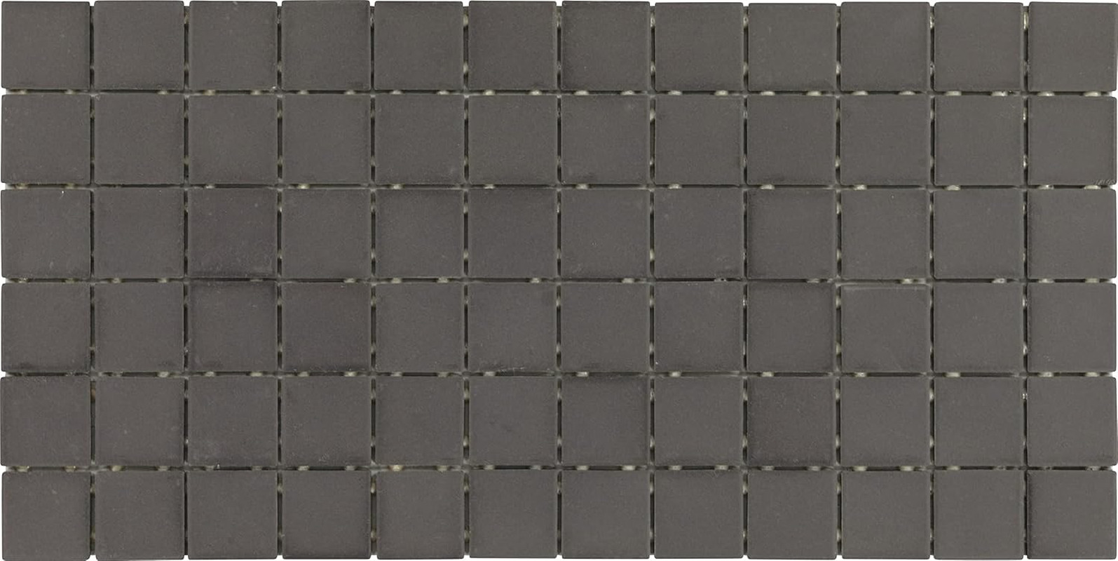 Matte Black Porcelain Mosaic Tiles 2″x2″ for Floors & Walls (12 PC/Carton)
