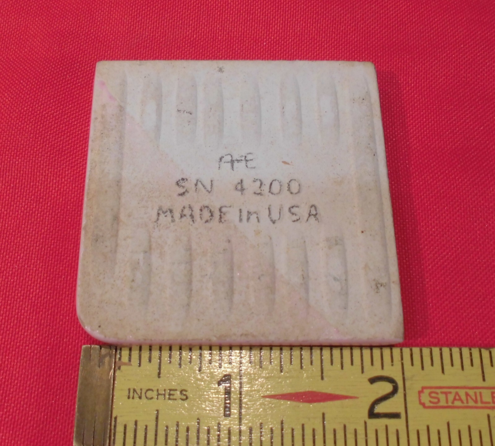 1 pc. Coral Pink: 2″ X 2″ X 5/16″ Glossy Ceramic Surface Bullnose Corner Tile