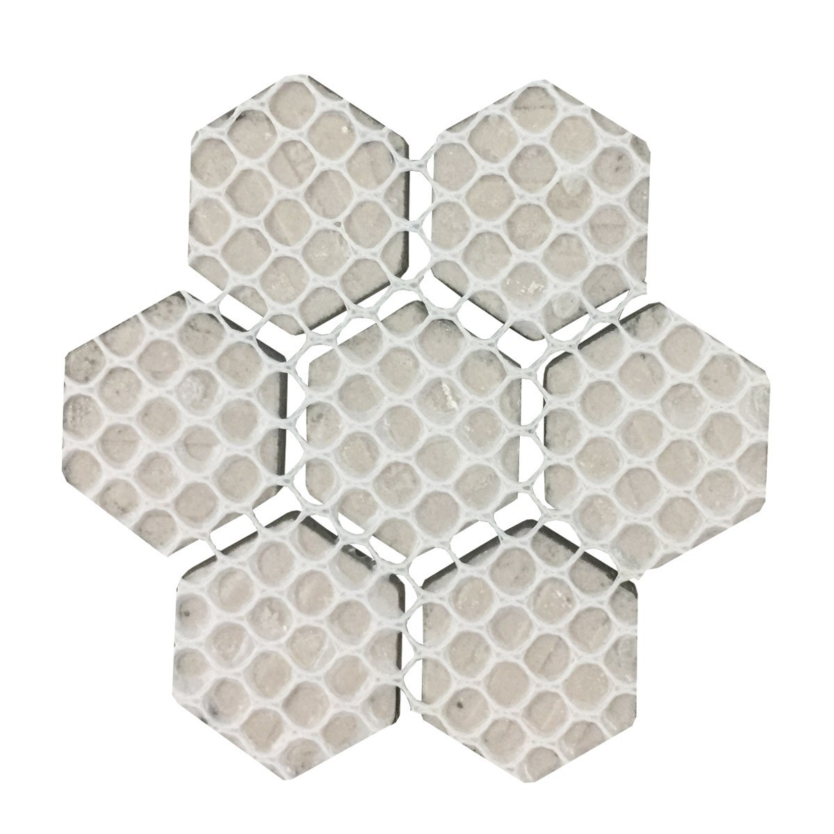 Porcelain Mosaic Hexagon Glossy Black Floor and Wall Tile 19.3 SQ FT