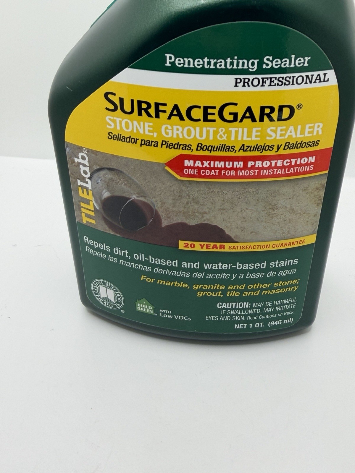 Tile Lab SurfaceGard Stone, Grout & Tile Sealer Interior & Exterior.