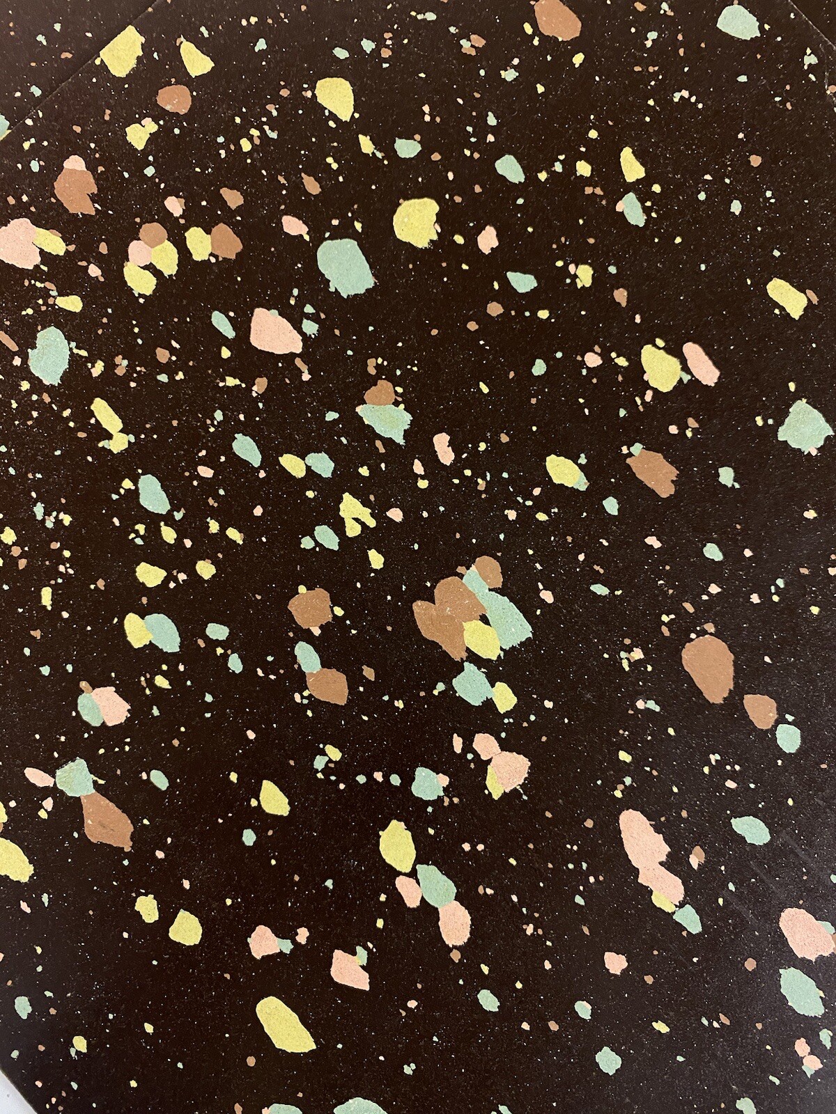 New Old Stock Armstrong Asphalt Tiles Mid Century Brown Terrazzo Pattern