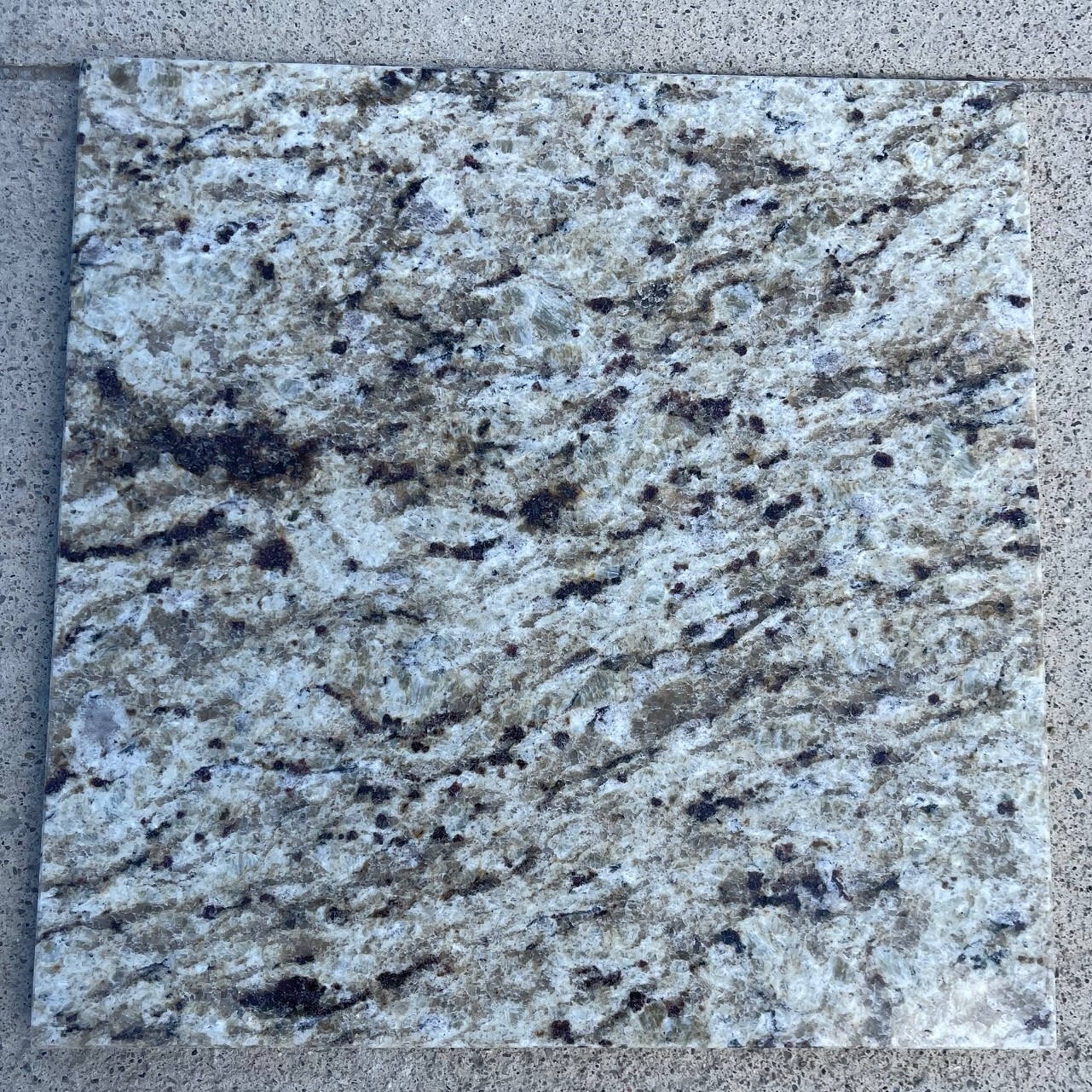 Tile Granite Natural Stone Giallo Ornametal Floor Wall About 3×3 SAMPLE TS-15B
