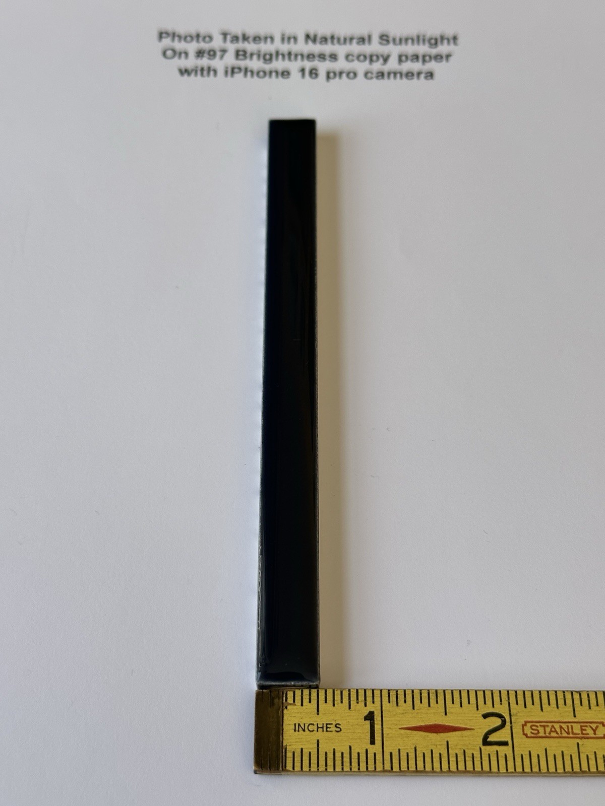 1 pc. Navy Blue: Ceramic Tile… Pencil – Liner – Sizzle: 1/2″ X 6″ by A.O. New