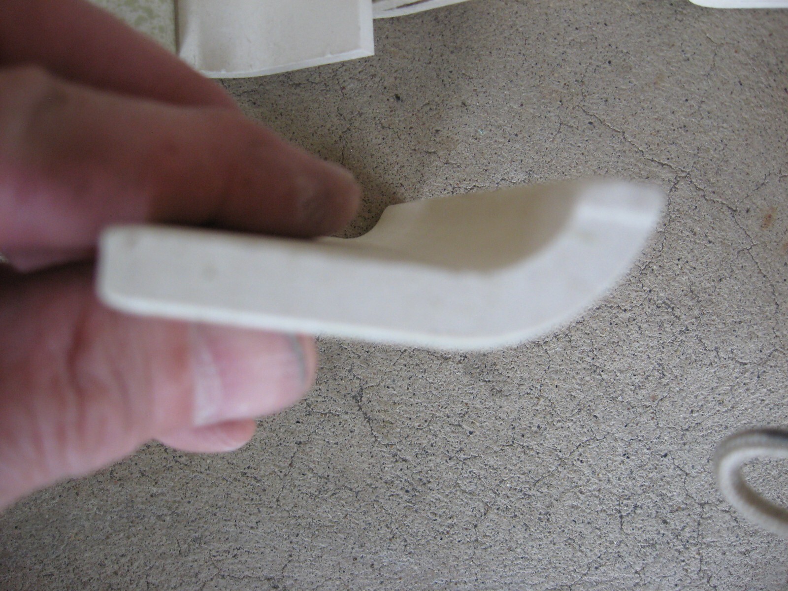 New Dal Tile Mayan Green on White Radius Bullnose Tile Bumpy Splatter Bull Nose