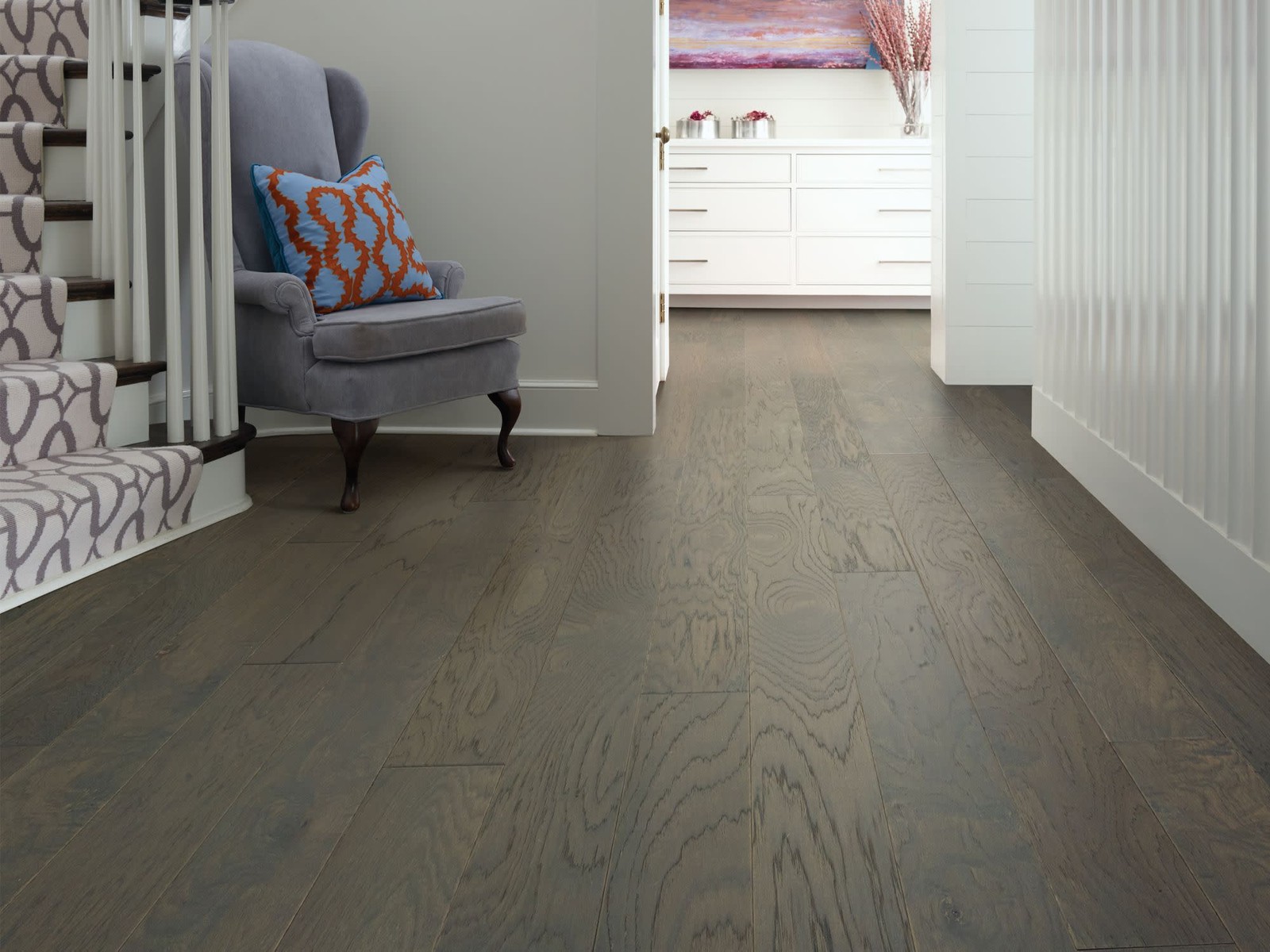Shaw SW712 High Plains 6-3/8″W Wire Brushed Engineered Hardwood – Jute