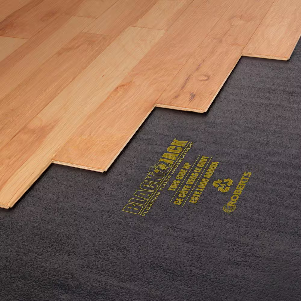 Black Jack 100 Sq. Ft. 28 Ft. X 43 In. X 2.5 Mm Premium 2-In-1 Underlayment for