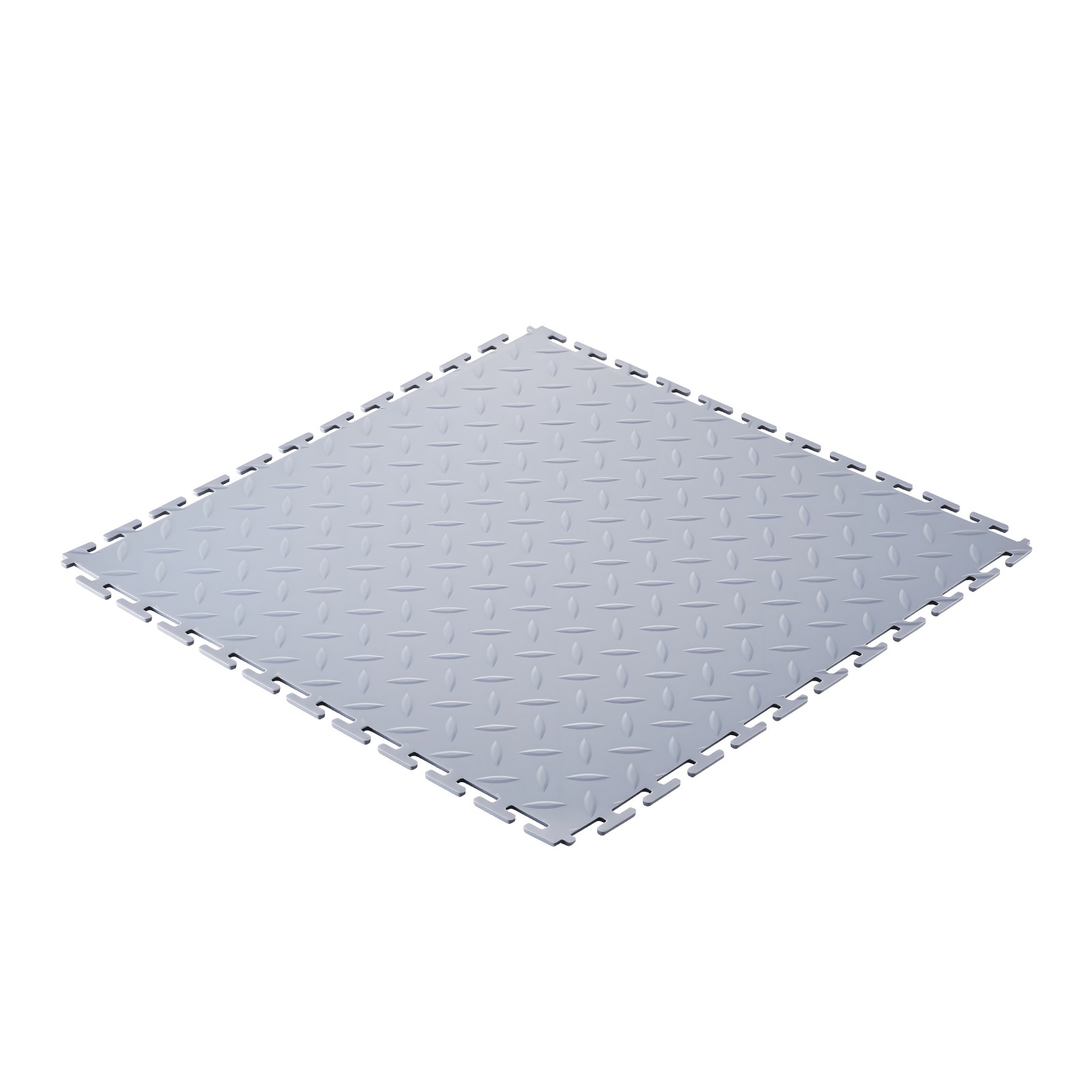 VEVOR Garage Floor Tiles Interlocking 16 Pack 20.2×20.2×0.2 in PVC Light Gray