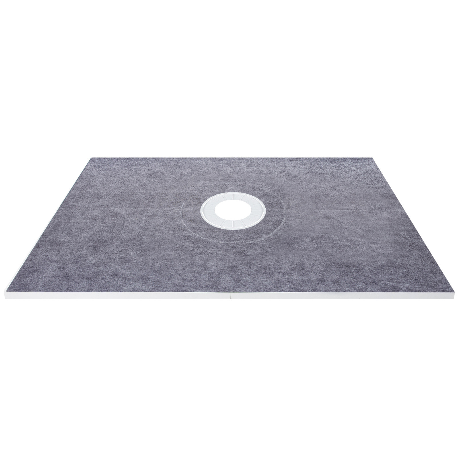 VEVOR Waterproofing Shower Curb Kit Shower Kit Tray 38″x60″ w/Central Drain PVC