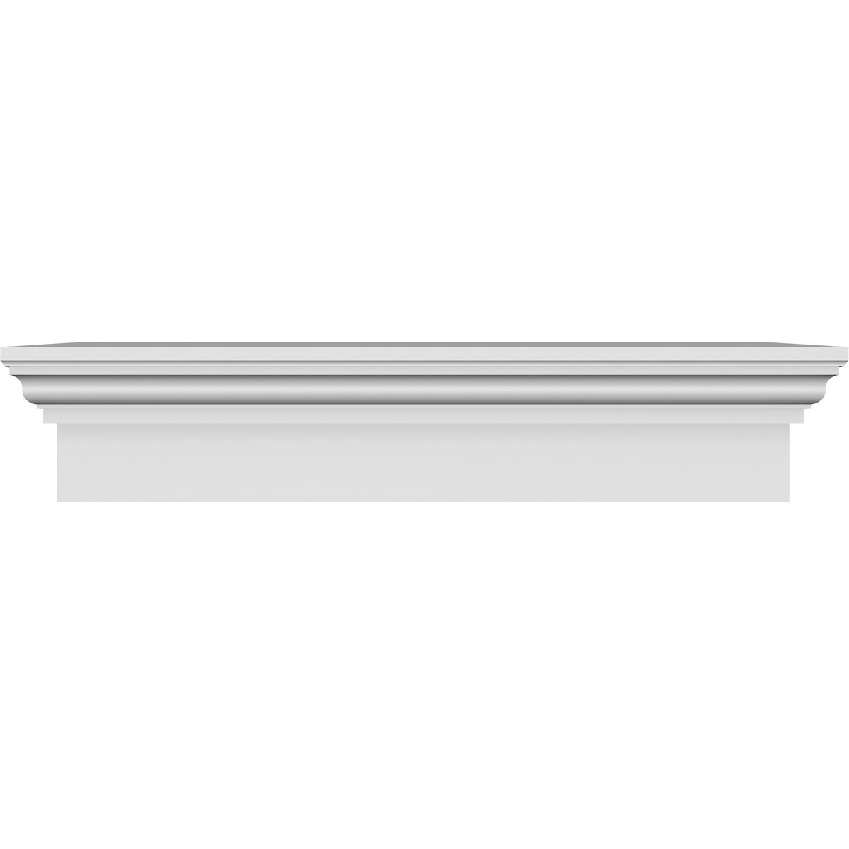Ekena Millwork 35″ Bottom Width x 41 1/4″ Top Width x 9″H x 1″P Crosshead