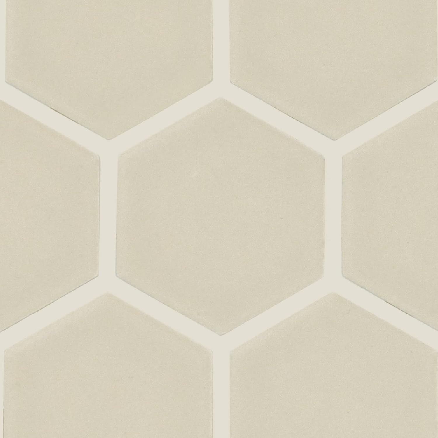 Matte Biscuit/Cream 1.5″ Ceramic Hexagon Mosaic for Backsplashes & Walls
